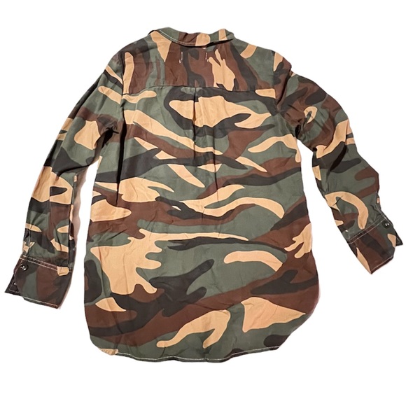 Zara Camo  Button Shirt Size Small - Picture 7 of 13
